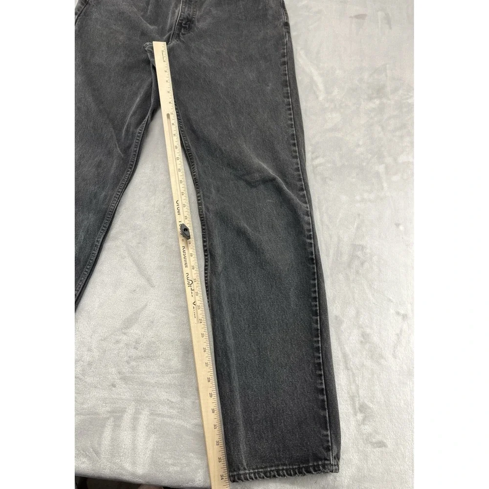VTG Levis 550 Jean Men 33x36 Faded Black Relaxed Fit made in USA Workwear